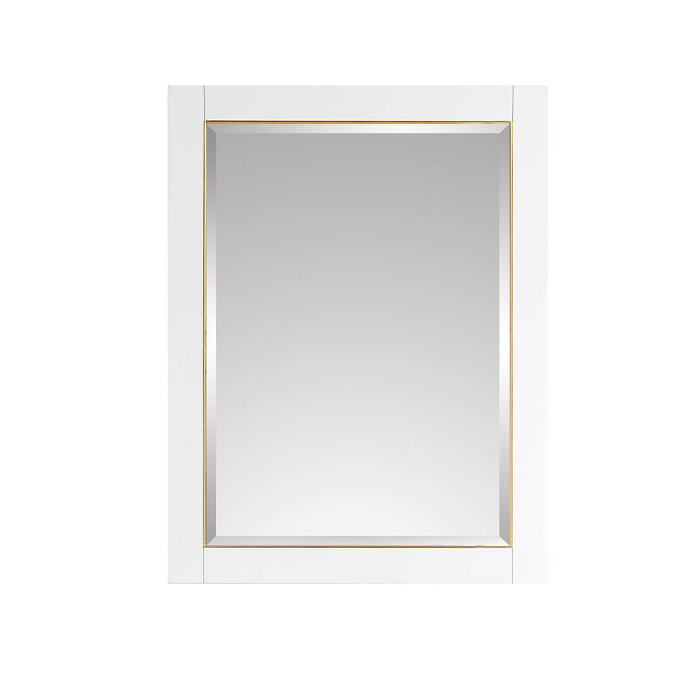 Avanity Avanity 24 in. Mirror for Allie / Austen / Mason in White with Gold Trim