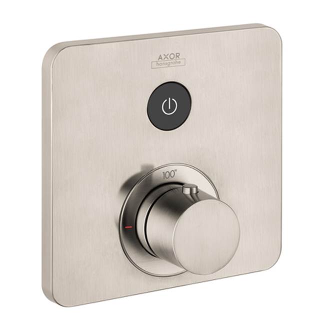 Axor ShowerSelect Thermostatic Trim SoftCube for 1 Function in Brushed Nickel