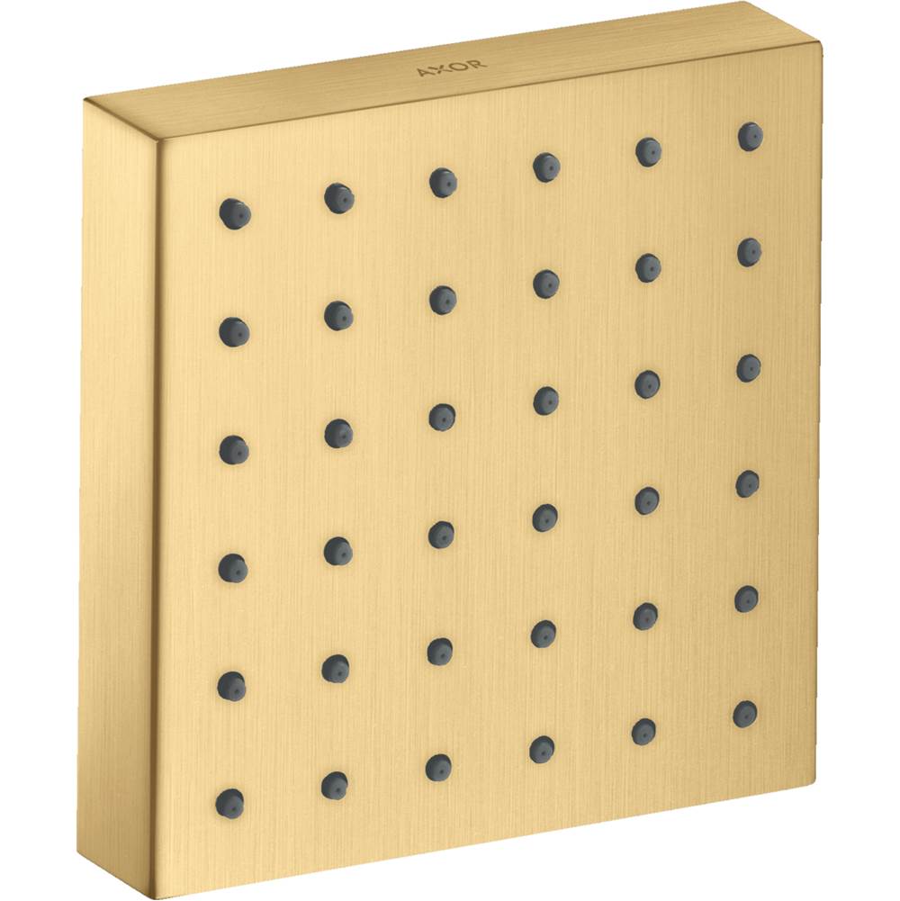 Axor ShowerSolutions Shower Module 5'' x 5'' Square in Brushed Gold Optic