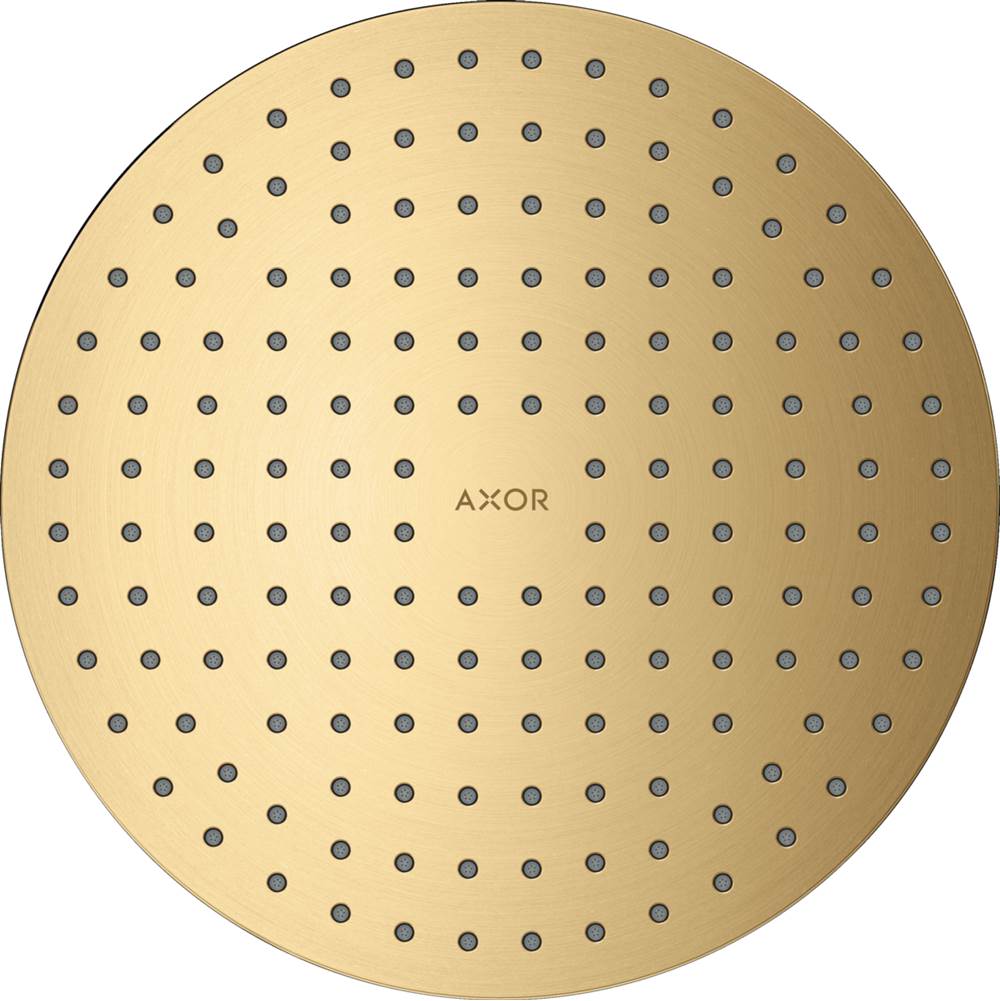 Axor ShowerSolutions Showerhead 250 2-Jet, 1.75 GPM in Brushed Gold Optic