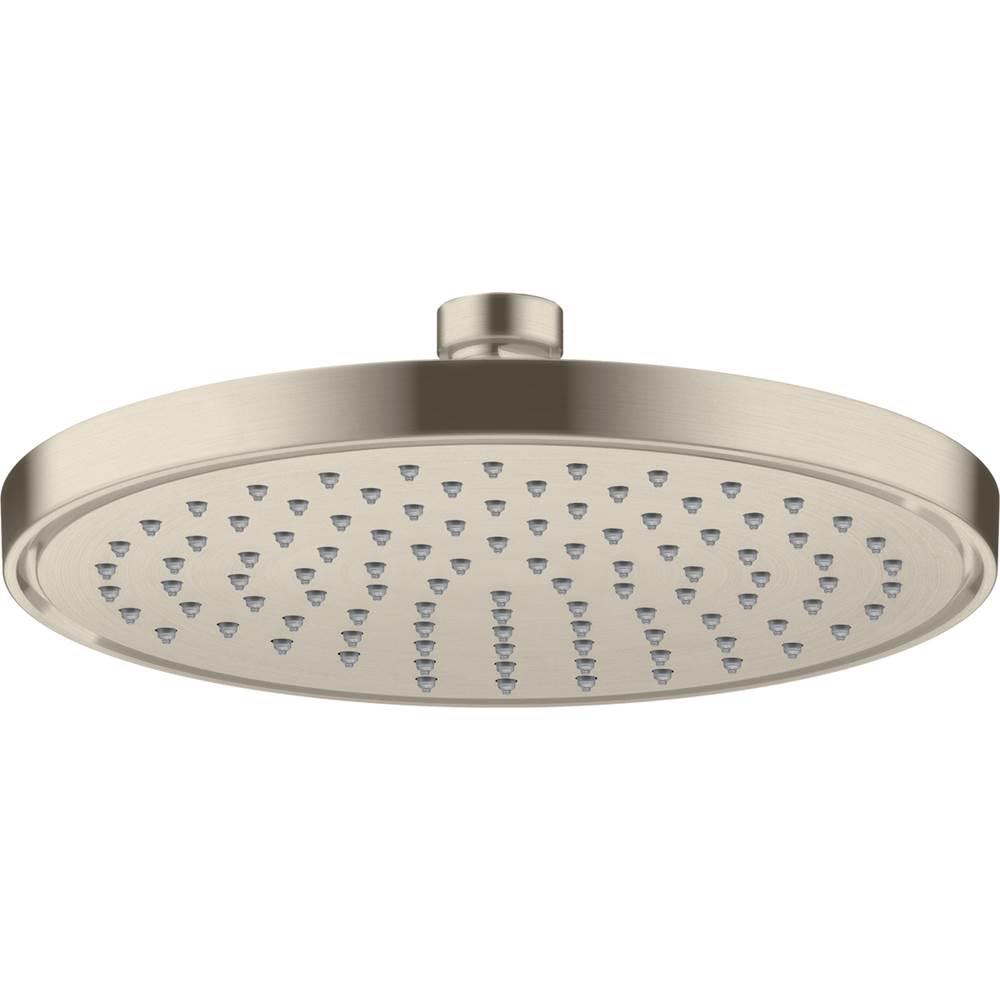 Axor Conscious Showers Showerhead 220 1-Jet, 2.5 GPM in Brushed Nickel