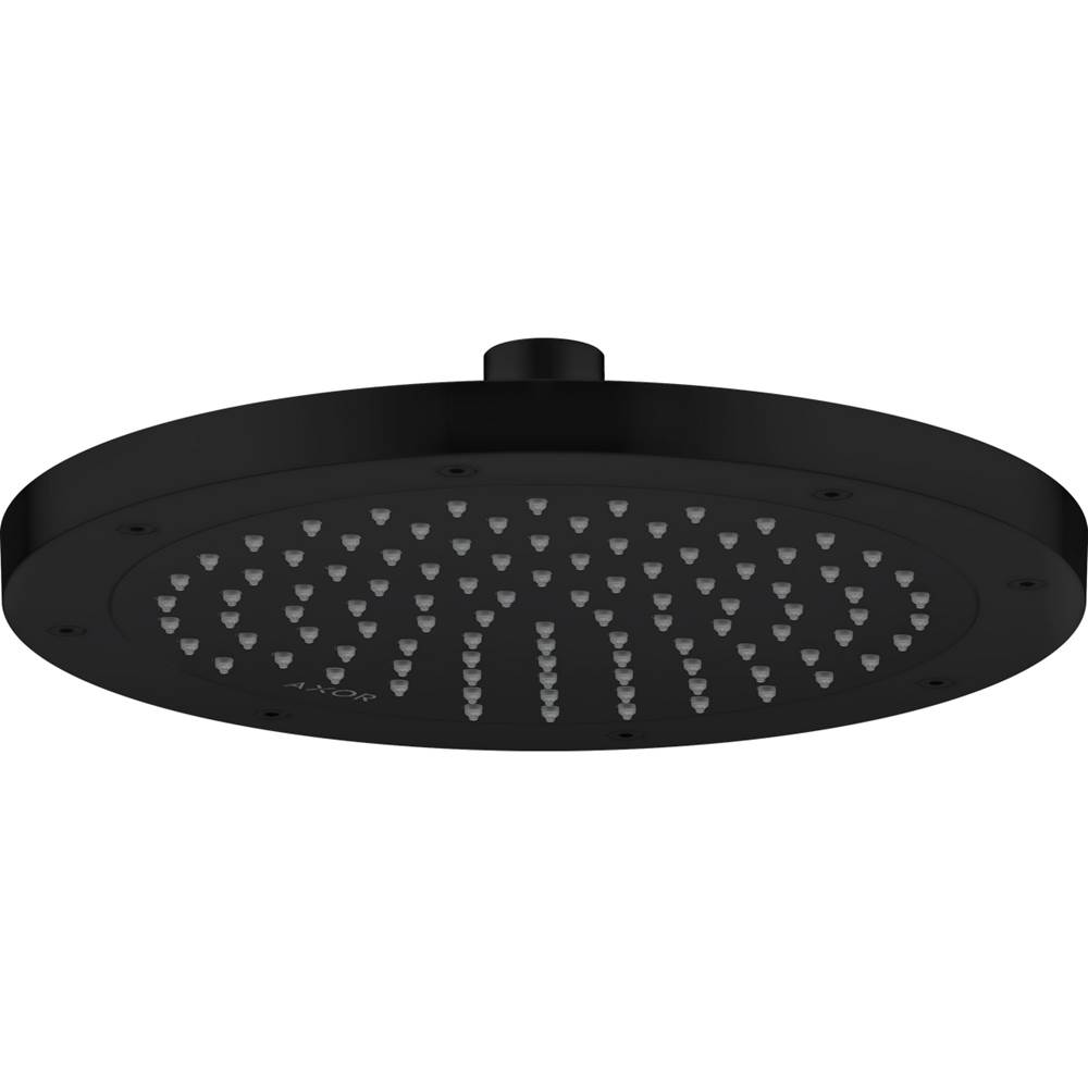 Axor Conscious Showers Showerhead 245 1-Jet, 1.5 GPM in Matte Black