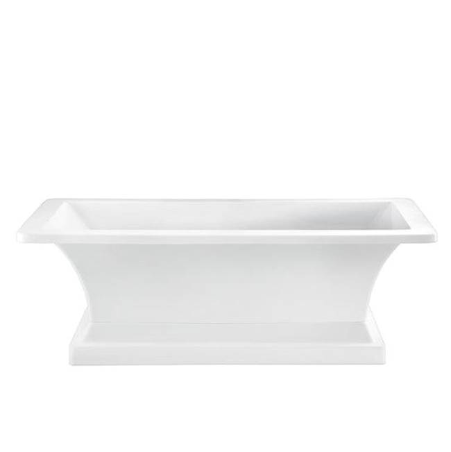 Barclay Sydney Acrylic Rect Tub w/base67'' WH, No OF or Faucet Holes