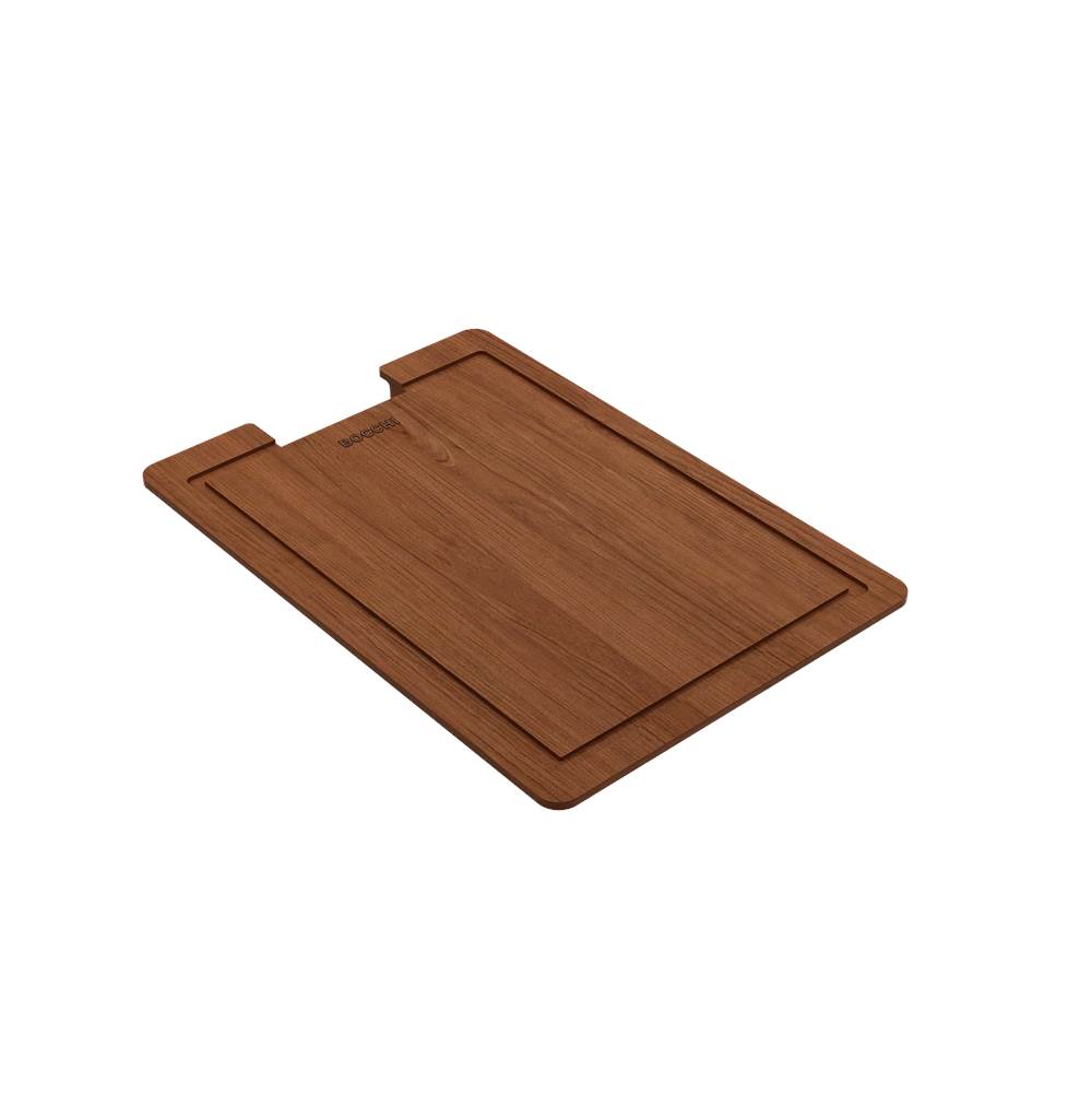 BOCCHI Wooden Cutting Board for Workstation Sinks w/ handle - Sapele Mahogany Wood