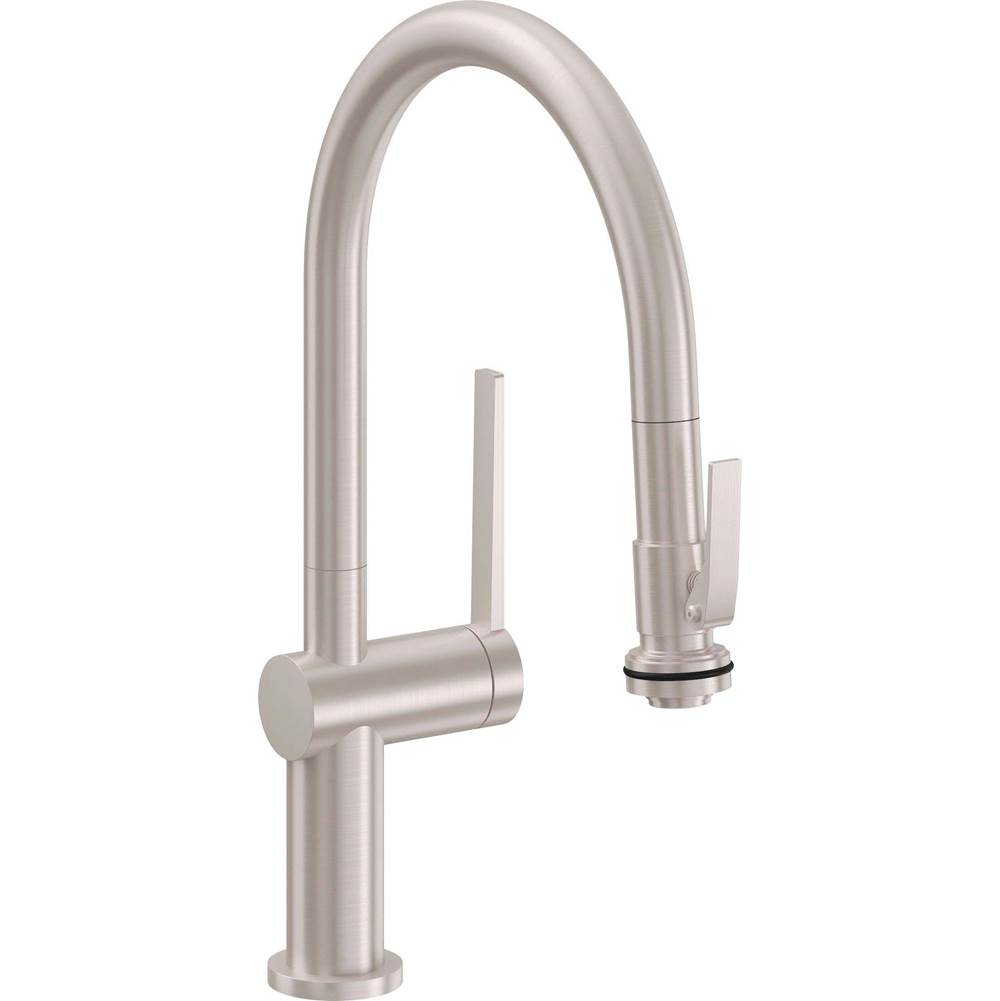 California Faucets Pull-Down Kitchen Faucet with Squeeze Sprayer  - Low Arc Spout