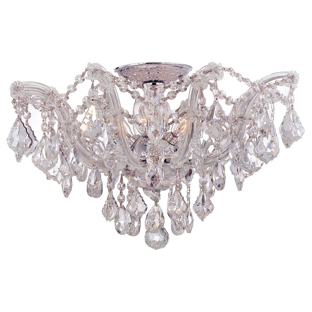 Crystorama Maria Theresa 5 Light Spectra Crystal Polished Chrome Ceiling Mount