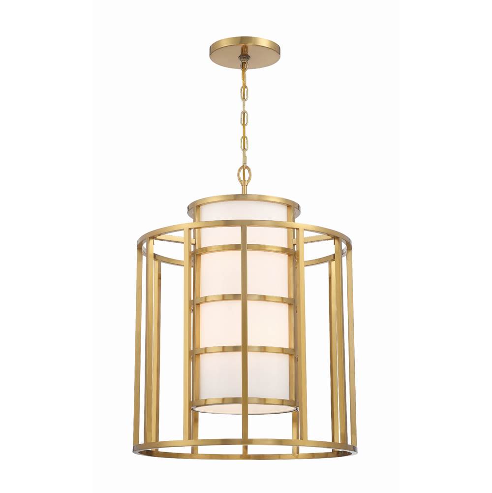 Crystorama Brian Patrick Flynn for Crystorama Hulton 6 Light Luxe Gold Chandelier
