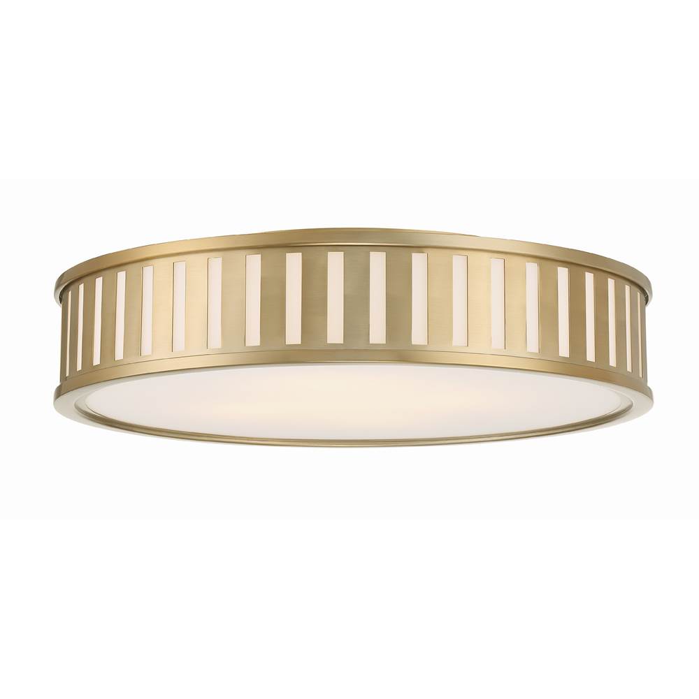 Crystorama Kendal 4 Light Vibrant Gold Ceiling Mount