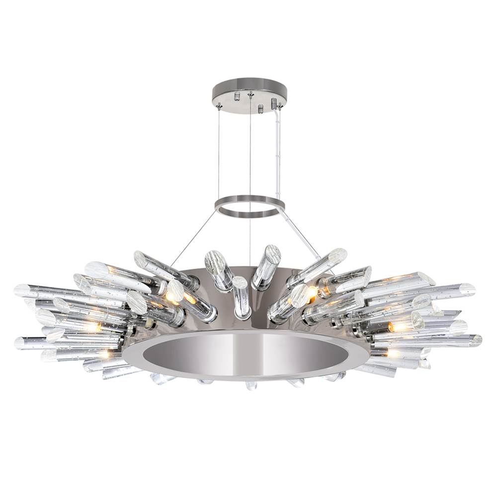 CWI Lighting Thorns 8 Light Chandelier With Polished Nickel Finish