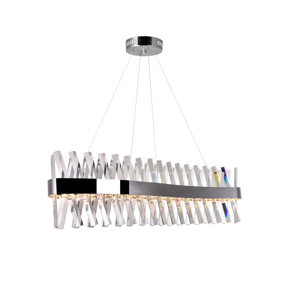 CWI Lighting Glace LED Chandelier With Chrome Finish