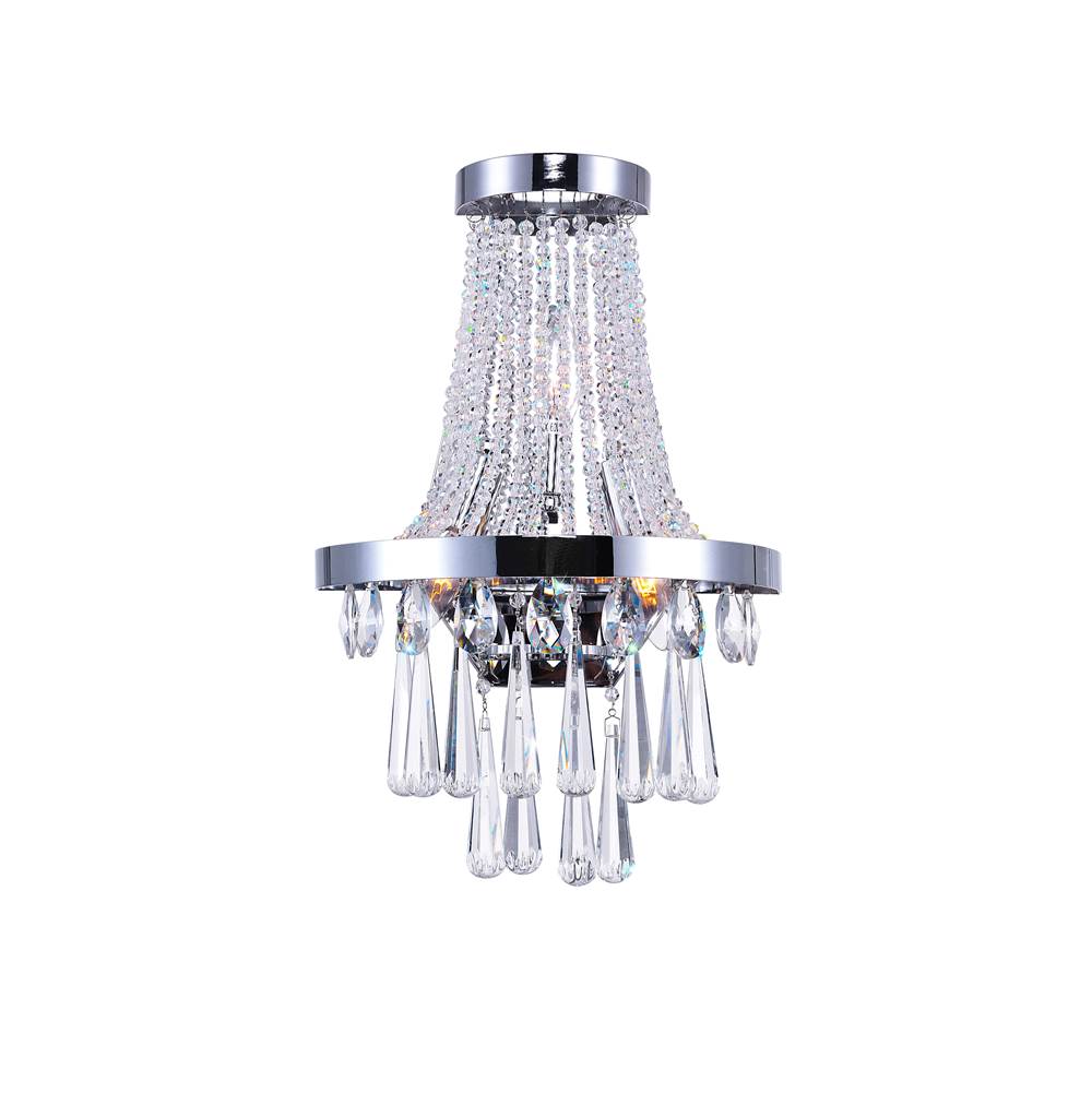 CWI Lighting Vast 3 Light Wall Sconce With Chrome Finish