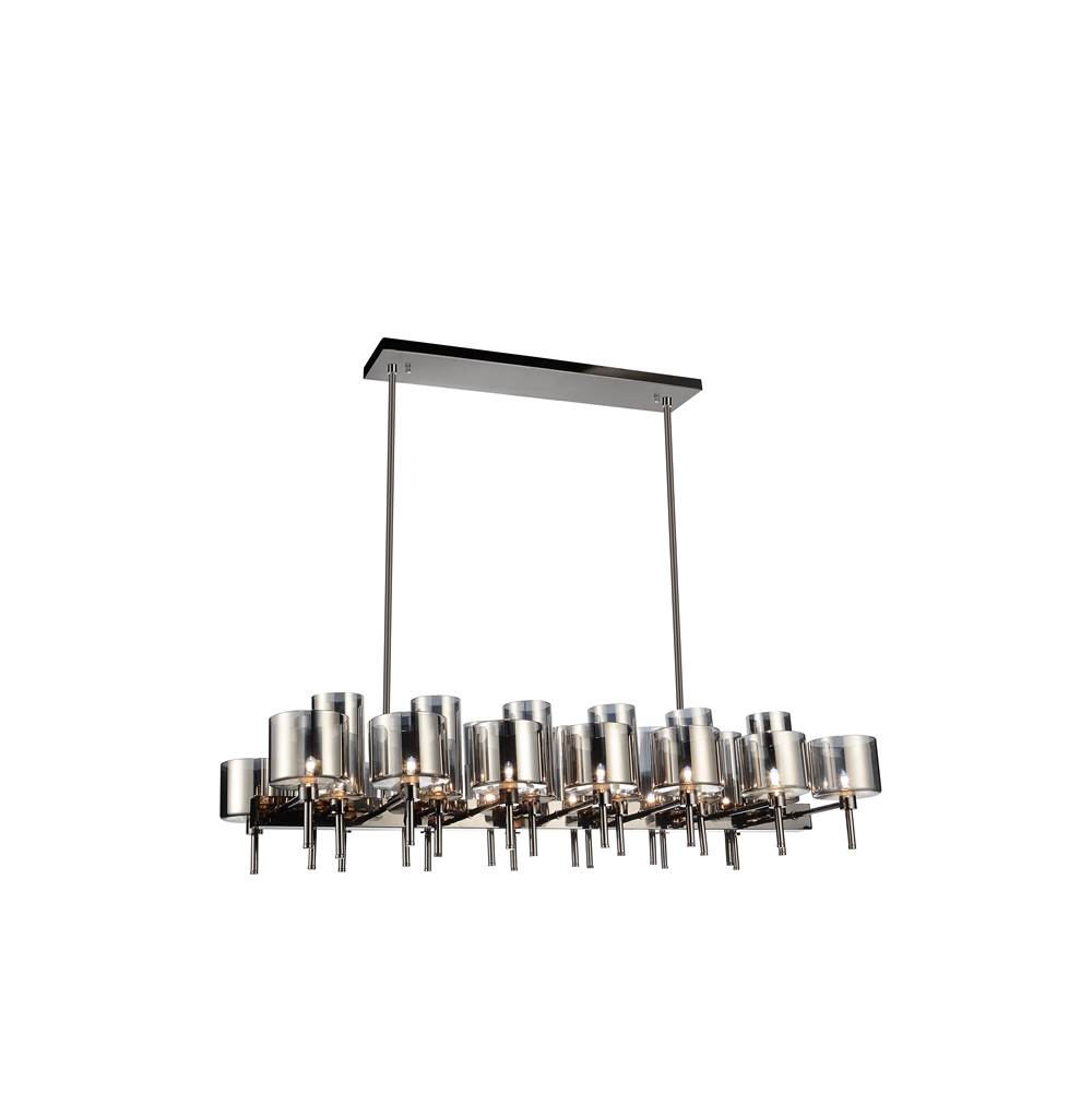 CWI Lighting Montoya 26 Light Up Chandelier With Pearl Black Finish