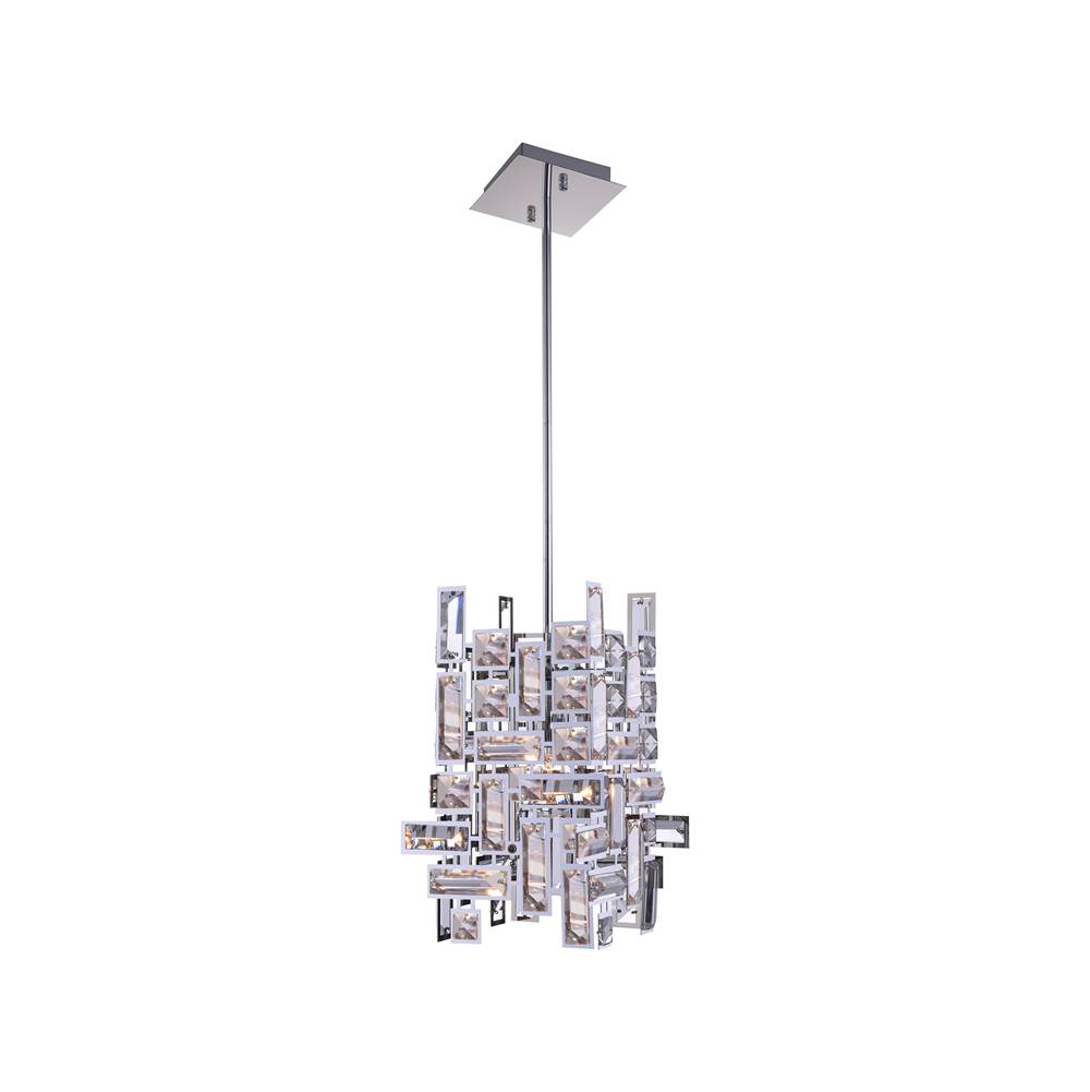 CWI Lighting Arley 1 Light Mini Chandelier With Chrome Finish
