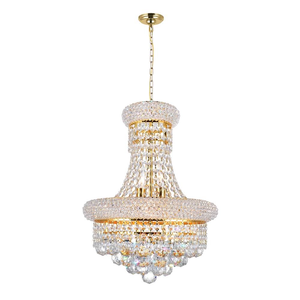 CWI Lighting Empire 6 Light Chandelier With Gold Finish