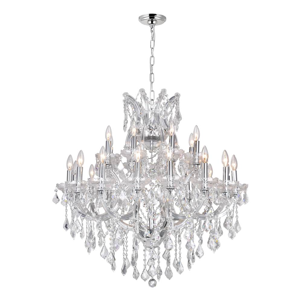 CWI Lighting Maria Theresa 25 Light Up Chandelier With Chrome Finish
