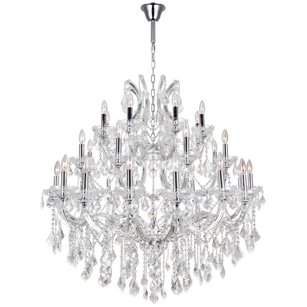 CWI Lighting Maria Theresa 33 Light Up Chandelier With Chrome Finish