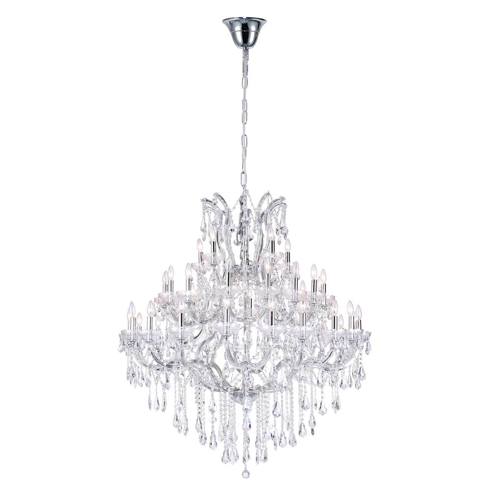 CWI Lighting Maria Theresa 41 Light Up Chandelier With Chrome Finish