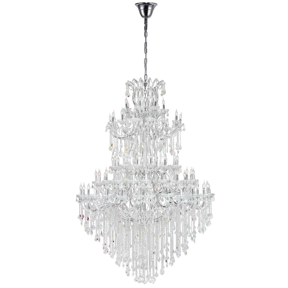 CWI Lighting Maria Theresa 84 Light Up Chandelier With Chrome Finish