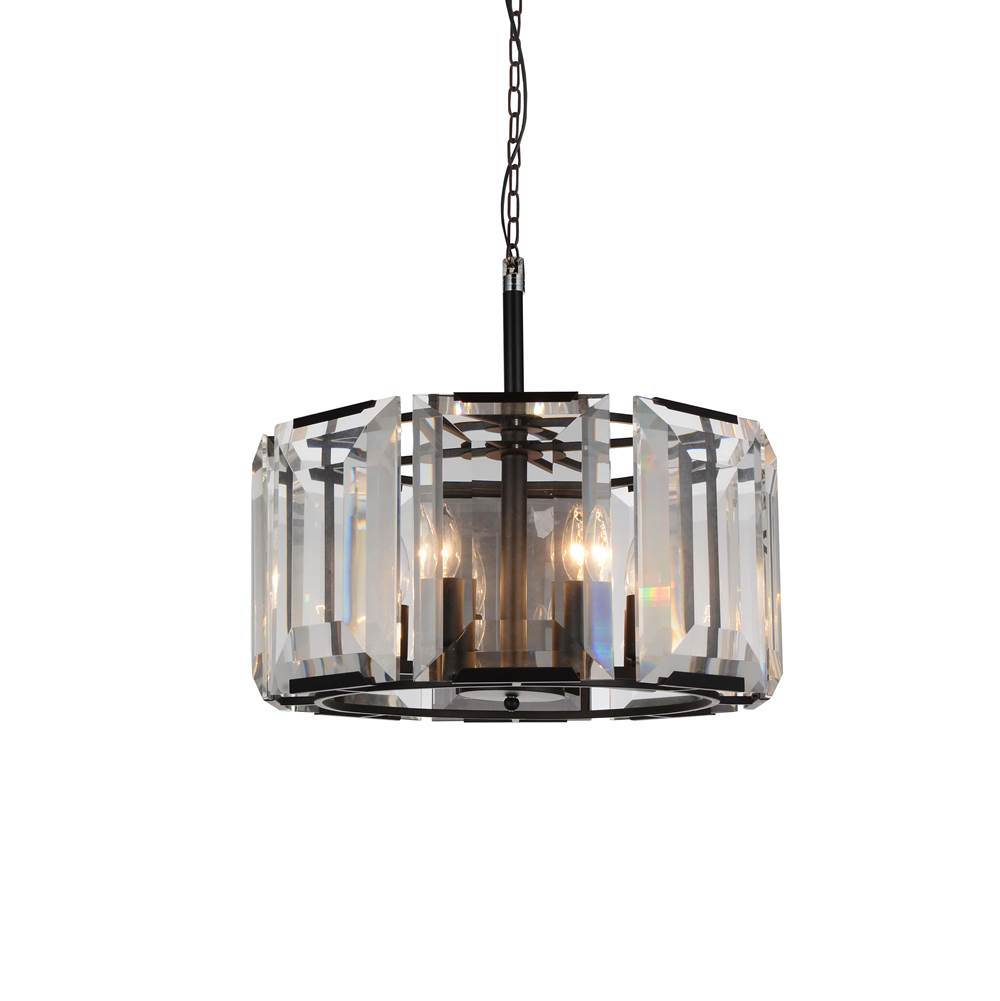 CWI Lighting Jacquet 8 Light Chandelier With Black Finish