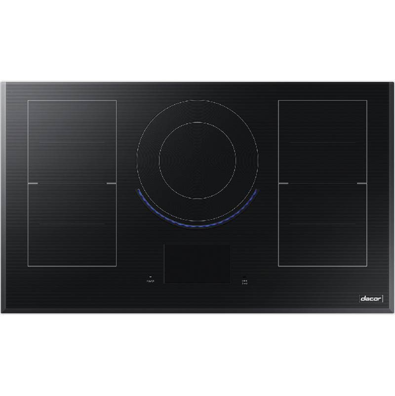 Dacor 36'' Induction Cooktop 5 Elements, LCD, Frameless, 3-Side Bevel