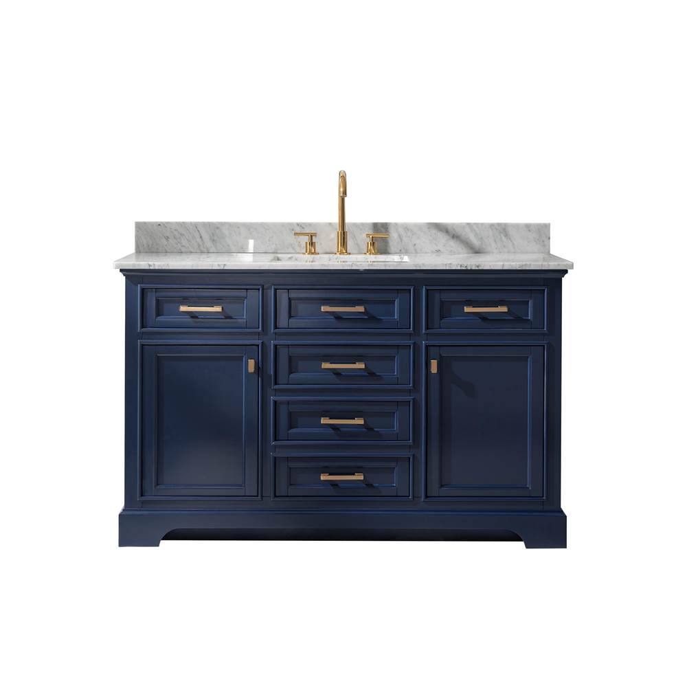 Design Element Milano 54'' Single Sink Vanity in Blue