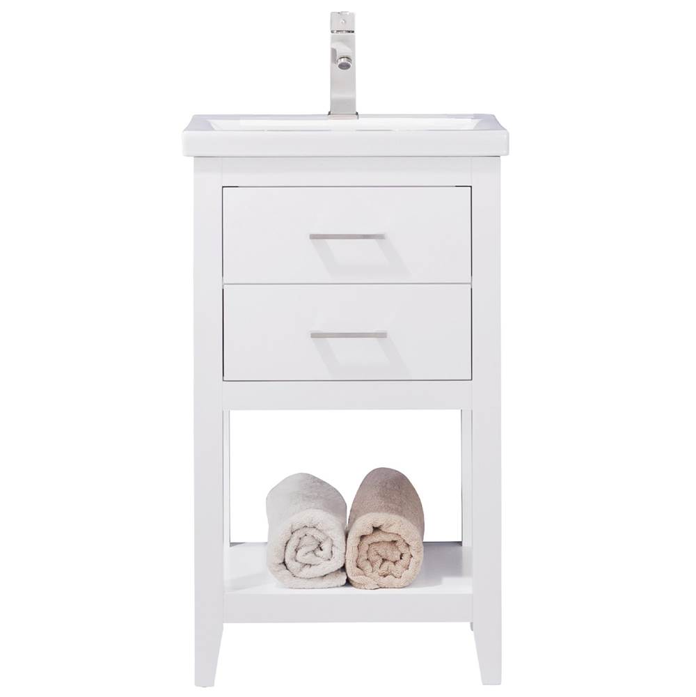 Design Element Cara 20'' Single Sink Vanity In White