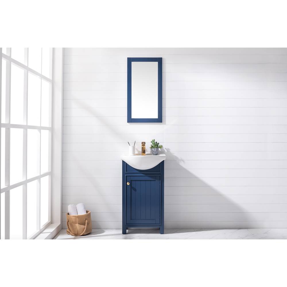 Design Element Marian 20'' Single Sink Vanity - Blue
