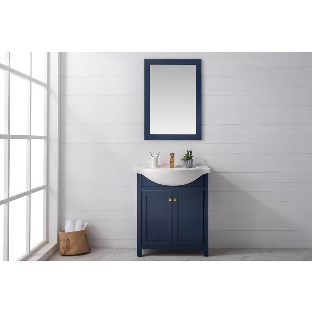 Design Element Marian 30'' Single Sink Vanity - Blue