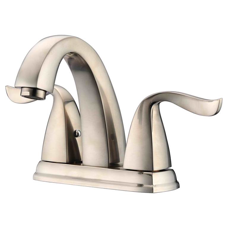Dawn 2-Handle Centerset Lavatory Faucet For 4'' Centers, Brushed Nickel