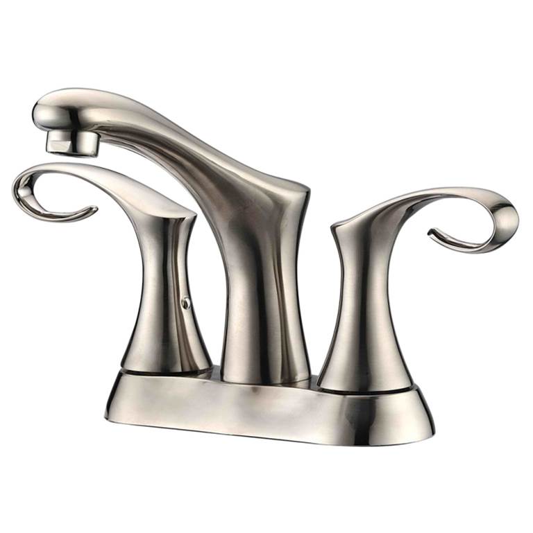 Dawn 2-Handle Centerset Bathroom Faucet For 4'' Centers, Brushed Nickel