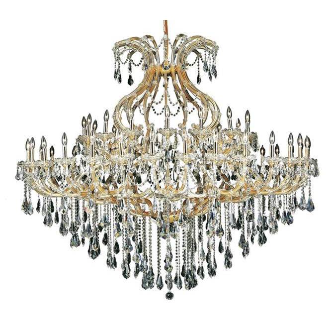 Elegant Lighting Maria Theresa 49 Light Gold Chandelier Clear Royal Cut Crystal