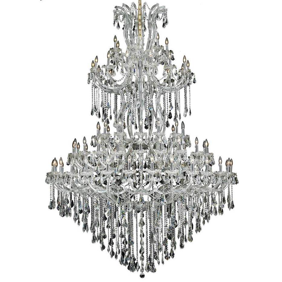 Elegant Lighting Maria Theresa 85 Light Chrome Chandelier Clear Royal Cut Crystal