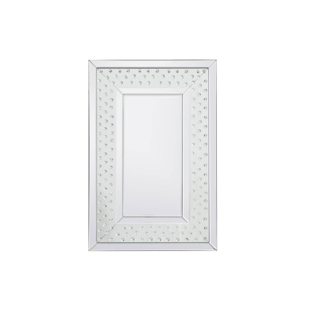 Elegant Lighting Sparkle Collection Crystal Mirror 20 X 30 Inch