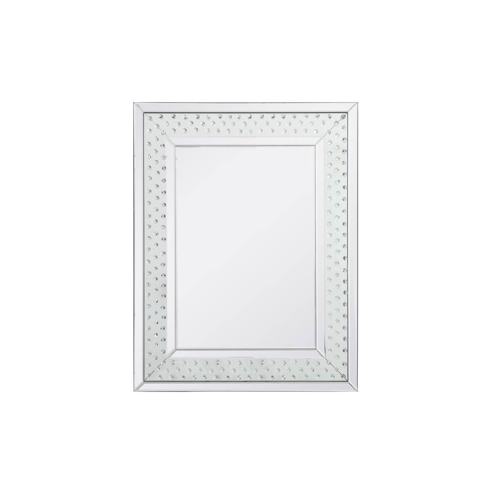 Elegant Lighting Sparkle Collection Crystal Mirror 28 X 36 Inch