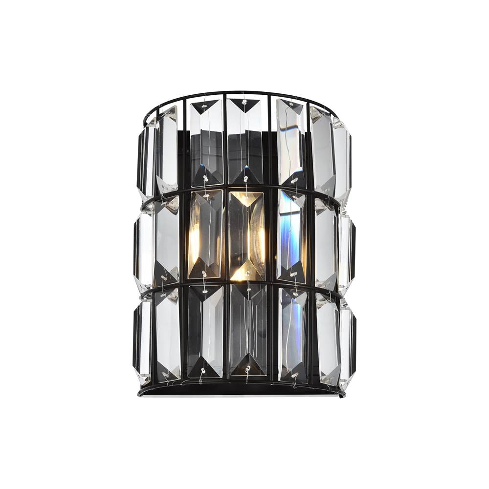 Elegant Lighting Blair Collection Wall Sconce D4.8 H9.8 Lt:1 Oil Rubbed Bronze Finish