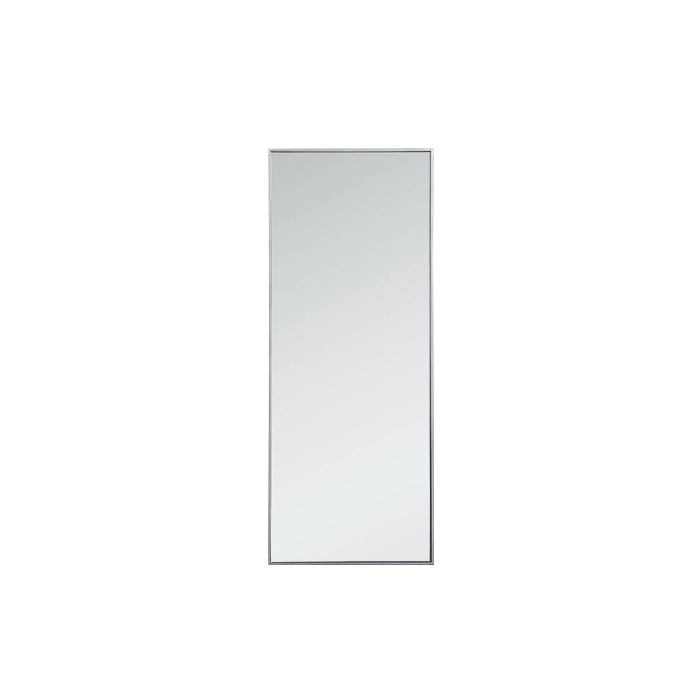 Elegant Lighting Metal frame rectangle mirror 24 inch in Sliver