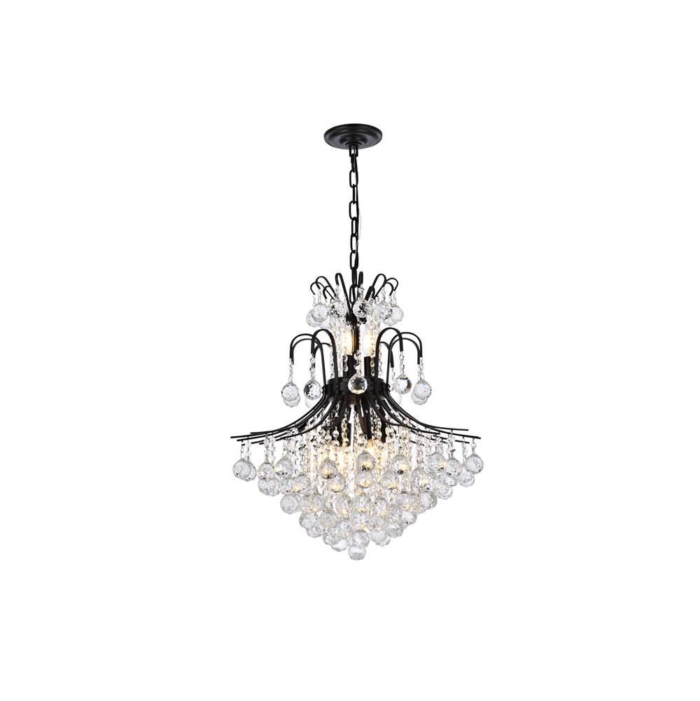 Elegant Lighting Toureg 22 inch black chandelier