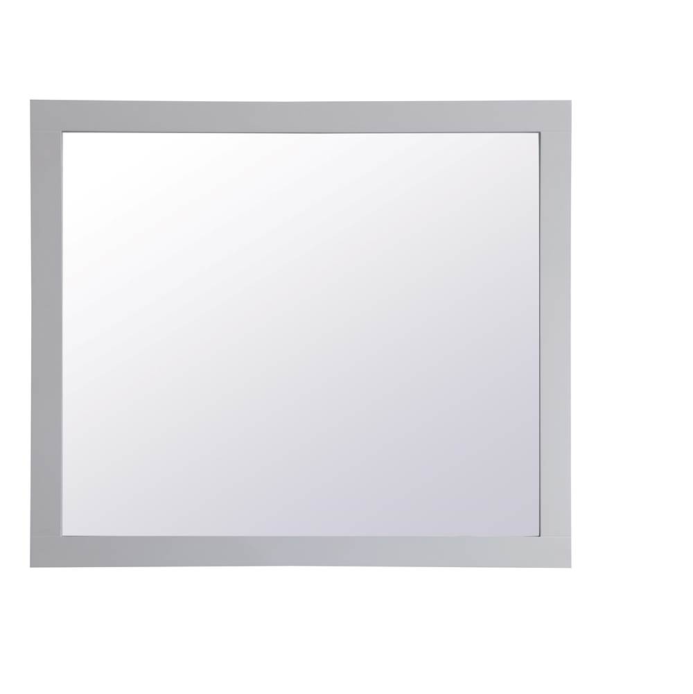 Elegant Lighting Aqua Rectangle Vanity Mirror 42 Inch In Grey