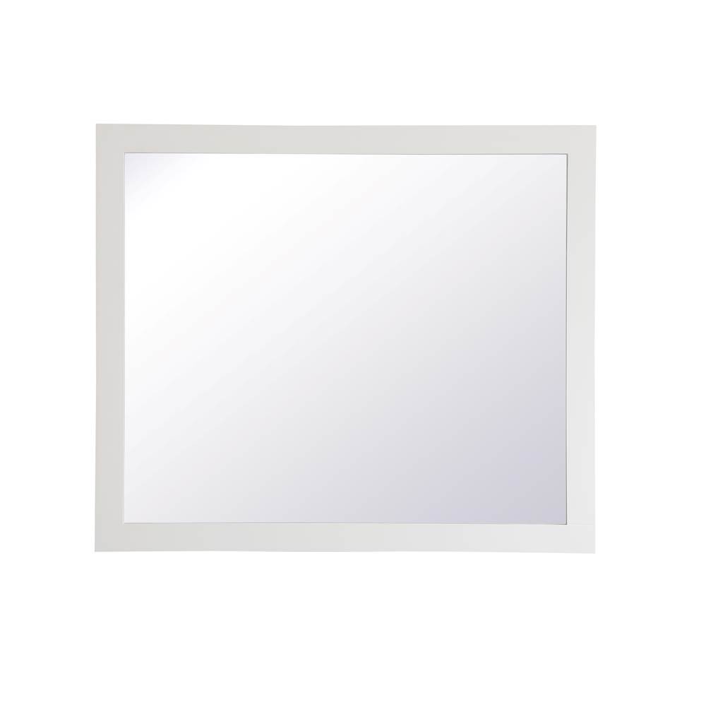 Elegant Lighting Aqua Rectangle Vanity Mirror 42 Inch In White