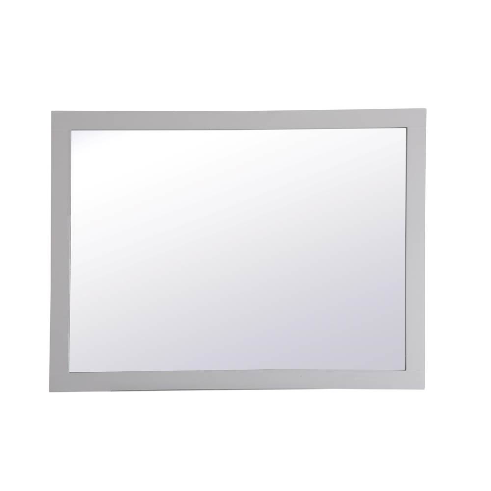 Elegant Lighting Aqua Rectangle Vanity Mirror 48 Inch In Grey