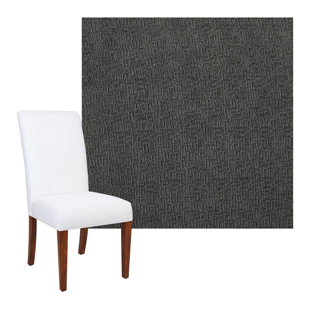 Elk Home Laque Charcoal Parsons Half Skirted Chair - COVER ONLY