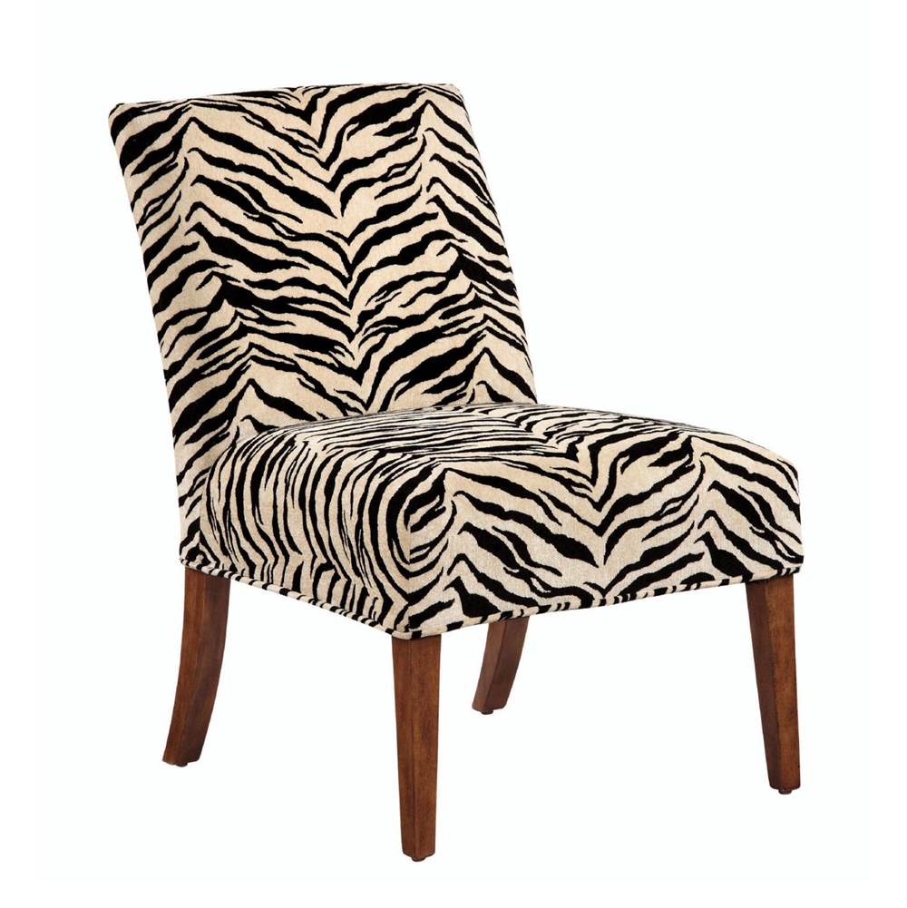 Elk Home Zebra Slipper Chair - Cover Only