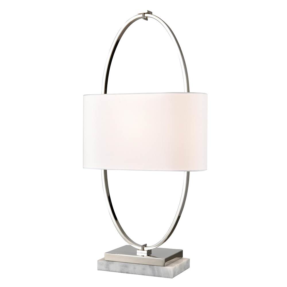 Elk Home Gosforth 32'' High 1-Light Table Lamp - Polished Nickel