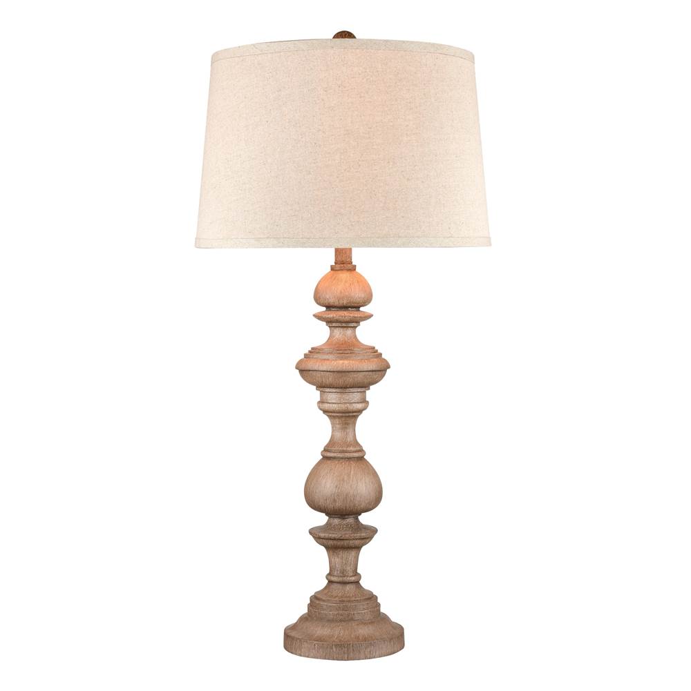 Elk Home Copperas Cove Table Lamp in Washed Oak; Single Price, 2 Per Carton
