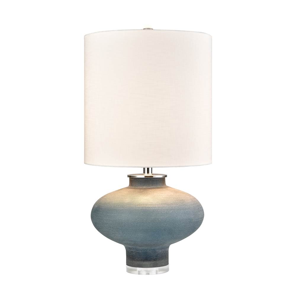 Elk Home Skye 28'' High 1-Light Table Lamp - Frosted Blue - Includes LED Bulb