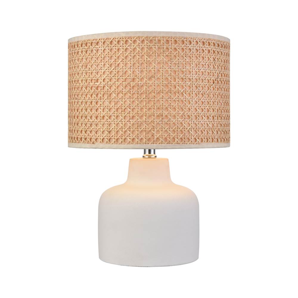 Elk Home Rockport 17'' High 1-Light Table Lamp - Matte White - Includes LED Bulb