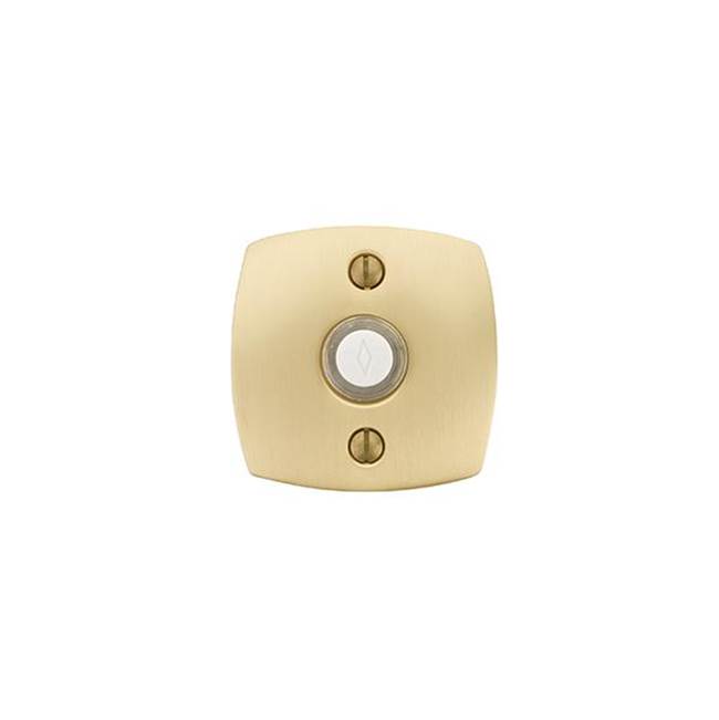 Emtek Brass Doorbell, Disk Rosette, US3NL