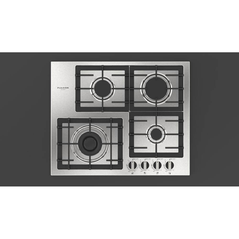 Fulgor Milano 24'' 400 Accento Series Stainless Steel Gas Cooktop