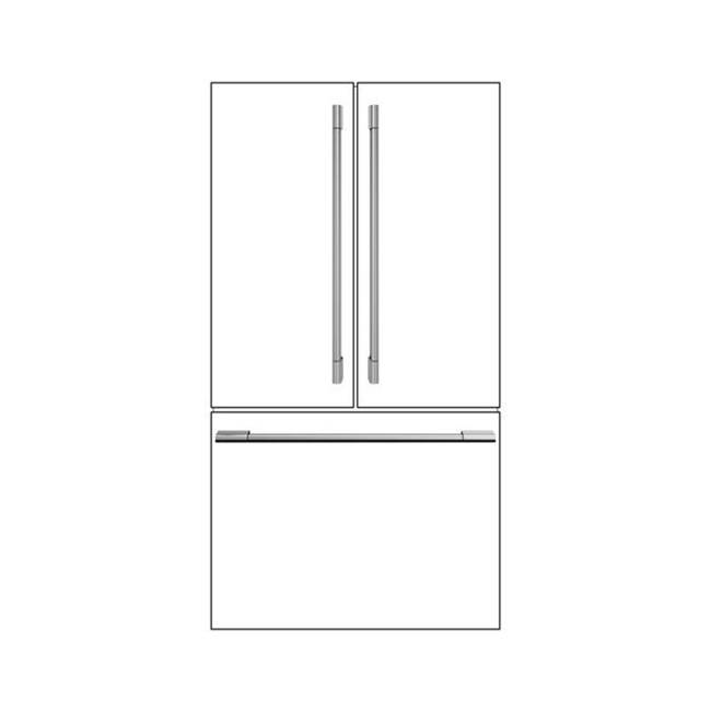 Fulgor Milano 700 Series Distinto Handle Kit For 36'' French Door Freestanding Bottom Mount Refrigerator