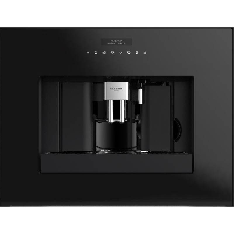 Fulgor Milano 24'' 700 Series Built-In Black Glass Coffee Machine